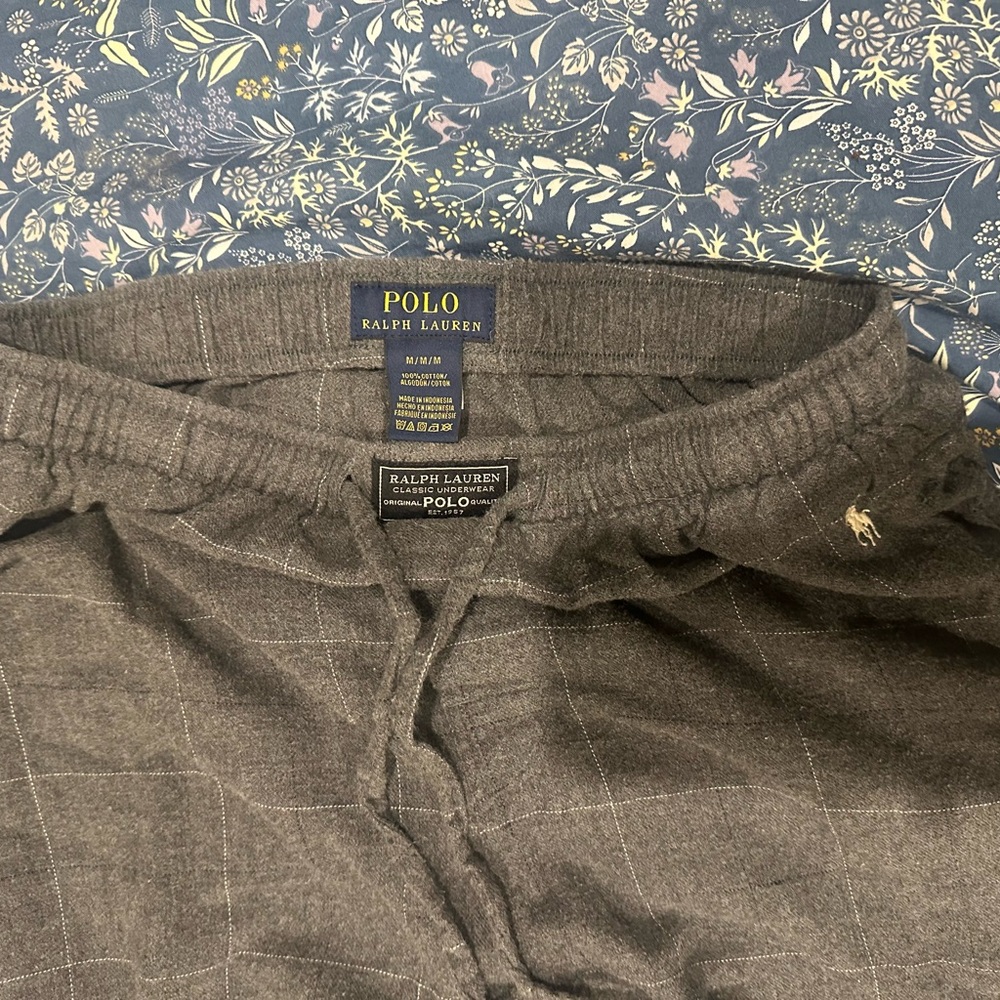 Ralph Lauren Gray Pajama Pants - Picture 3 of 4